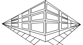 perspectiva conica edificio