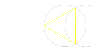 Construcción de un triángulo regular