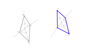 Construir un polígono igual a otro dado mediante radiación.