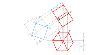 Hexaedro cara oblicua