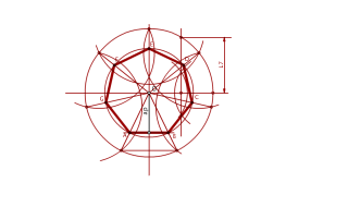 TRAZADO DE HEPTÁGONO