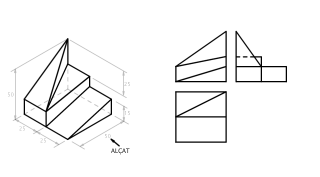 Exercici per representar en sistema dièdirc