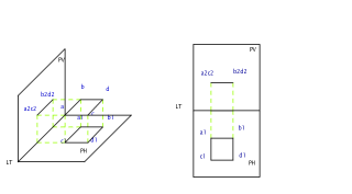 PROYECTAR UN CUADRADO DE 20mm PARALELO AL PLANO HORIZONTAL 
