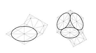 Circunferencia isométrica mediante elipse. 2.