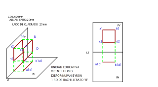 PROYECTAR UN CUADRADO PARALELO AL PLANO VERTICA