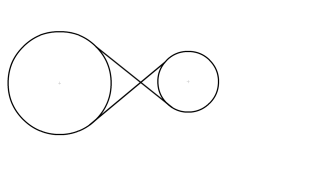 recta tangente a 2 circunferencias