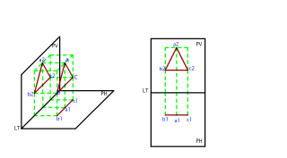 PROYECTAR UN TRIANGULO EQUILATERO