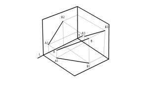 Proyeccion ortogonal sobre tres planos