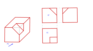 DESARROLLAR  LAS VISTAS   DEL  SIGUIENTE  SOLIDO