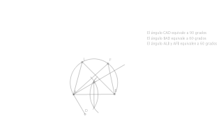 Arco capaz de 60 de un segmento AB dado