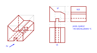 DESARROLLAR LAS VISTAS PRINCIPALESDE UN SOLIDO CON PLANOS INCLINADOS