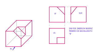 DESARROLLAR LAS VISTAS PRINCIPALESDEL SOLIDO SIGUIENTE