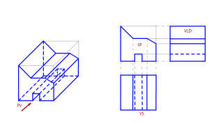 DESARROLLAR LAS VISTAS PRINCIPALES DE UN SOLIDO CON PLANOS INCLINADOS