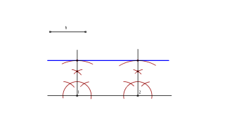 Zuzen baten paraleloa trazatzen h tartera
