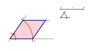 Erronboa egiten, angelu bat eta alde bat ezagunak direnean.