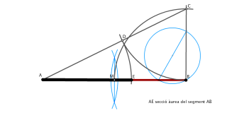 Secció àurea d'un segment
