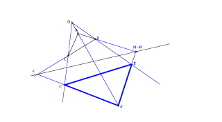 Hallar el triángulo homólogo