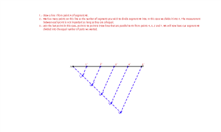 12.- Division of a segment into 5 parts