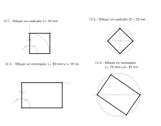 Lámina 12. Cuadrado y Rectángulo
