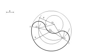 Enlace de dos circunferencias interiores