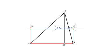 Rectángulo equivalente a triángulo