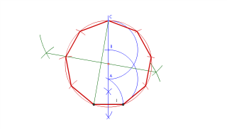 34(b).2.2.b) Eneágono regular dado el lado