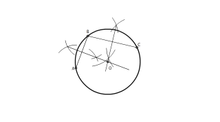 Circunferencia que pasa por tres puntos