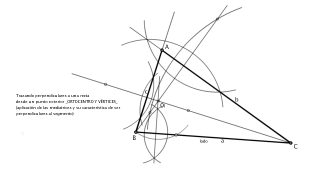 TRIÁNGULO conocido un lado y el ortocentro