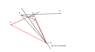 Dibujar la figura homóloga del triángulo dado