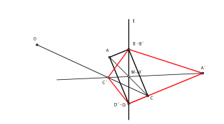 Homológica del rectángulo dado