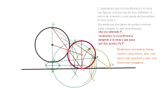 (Pcr) Circunferencia tantente a otra y recta, por punto exterior