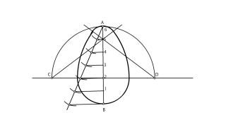 Ovoide conocido su eje mayor.