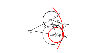 Circunferencias tangentes pasando por P y Q 