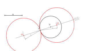 TANGENCIAS_CIRCUNFERENCIAS TANGENTES A OTRA, DADOS EL PUNTO DE TANGENCIA Y EL RADIO.