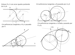 Lámina 57. Tangencias por Potencia