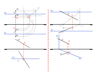 DIÉDRICO_INTERSECCIÓN RECTA-PLANO_2