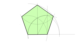 pentágono dado el lado