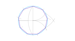 eneágono dado el radio