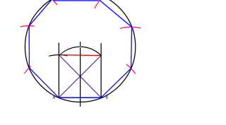 Octogono dado el lado