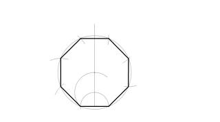 OCTOGONO DADO EL LADO