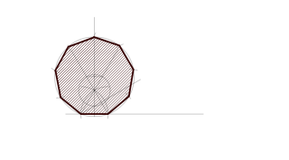Eneágono dado el lado