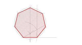Heptágono dado el lado