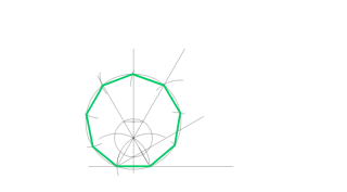 ENEÁGONO DADO EL LADO