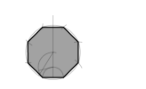 octogono dado el lado