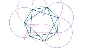 heptágono regular y heptágono estrellado