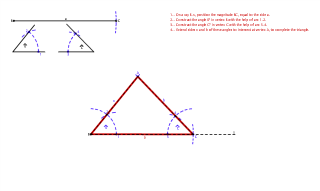 02.-Construction of triangle known one side and the adjacent angles
