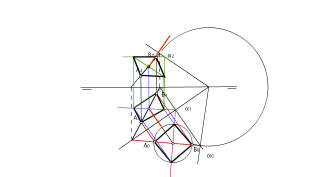 Trazar el cuadrado a partir de las proyecciones dadas