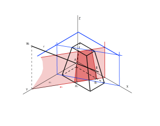 Intersección recta-pirámide