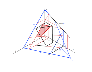 Sección plano-sólido en Isométrica