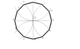 DODECAGONO REGULAR, INSCRITO EN UNA CIRCUNFERENCIA